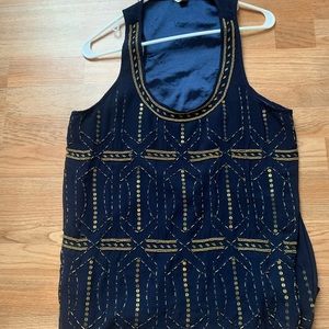 Navy Fossil Blouse
